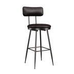 360° Draaibare Barkruk Set Van 2 - Rugleuning - Faux Leather