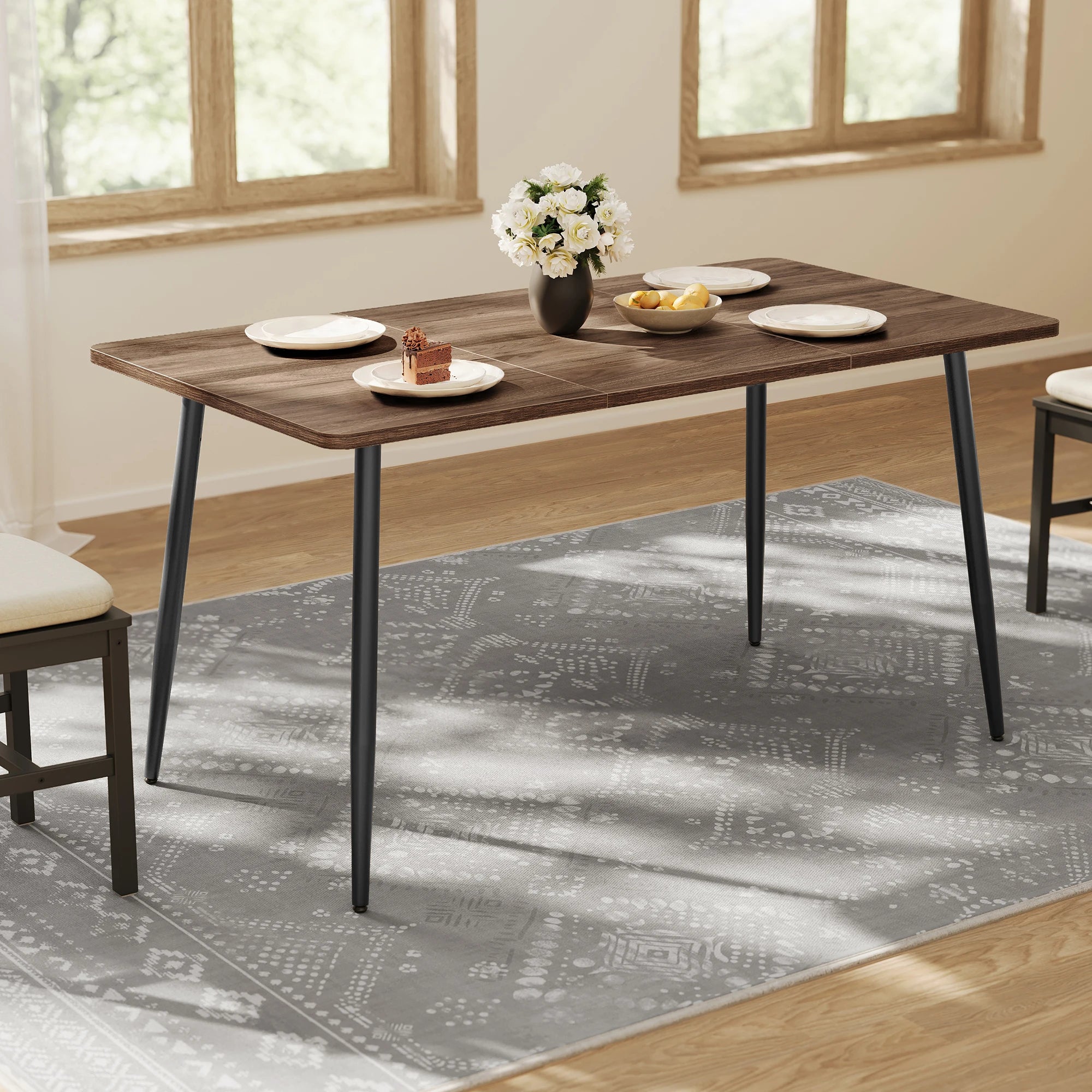 Eettafel voor 4-6 Personen - Landelijke Keuken Tafel