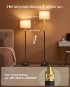 Leeslamp Vloerlamp - Verstelbaar 140-170 Cm