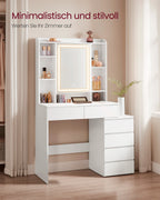 Kaptafel Met LED-Verlichting - Met Lades