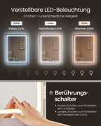 Kaptafel Met LED-Verlichting - Met Lades