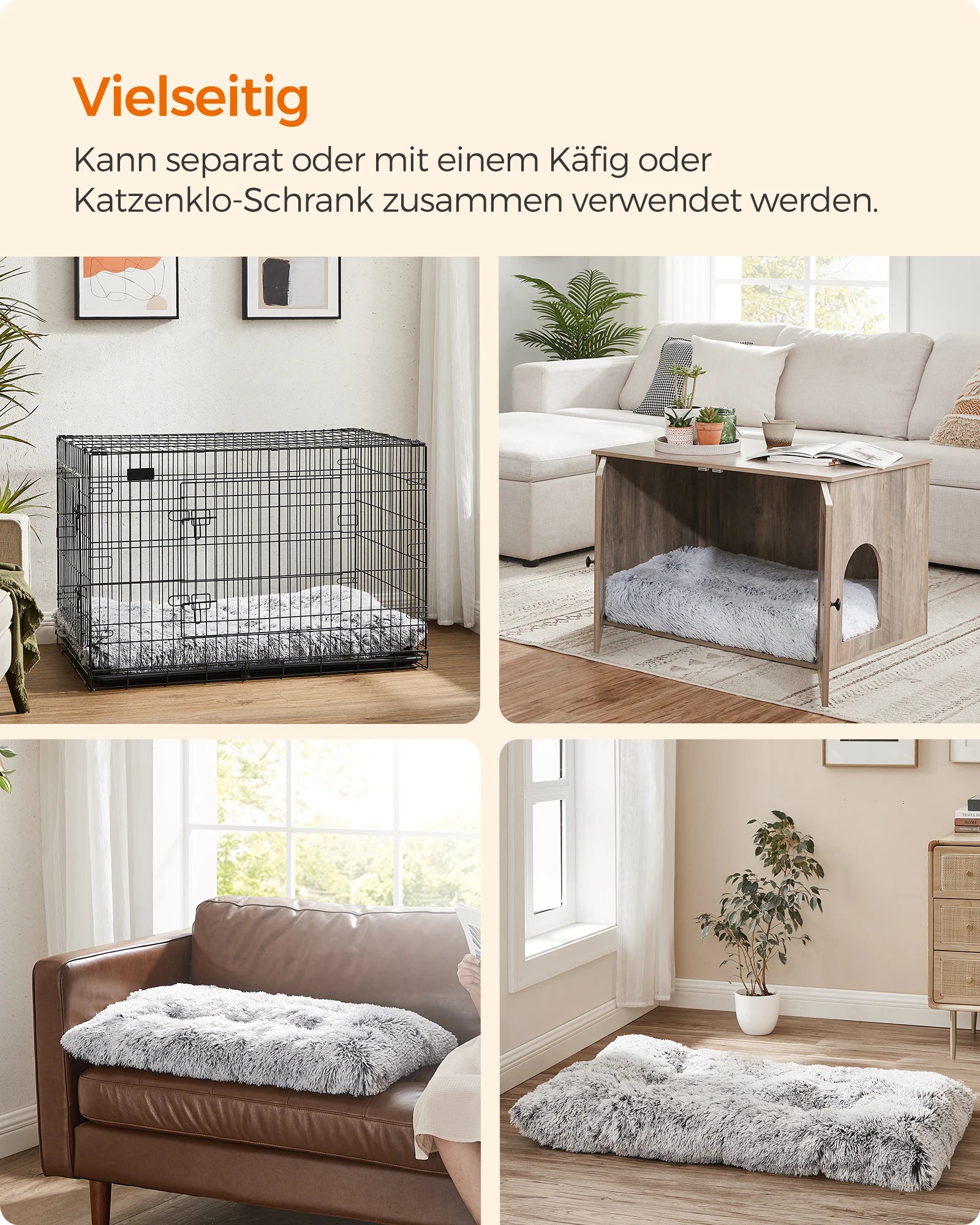 Huisdierbed Fluffy - Kat/Hond - 110x73 Cm - Wasbaar