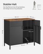 Keuken Sideboard Kast met Dubbele Deur - Industrieel