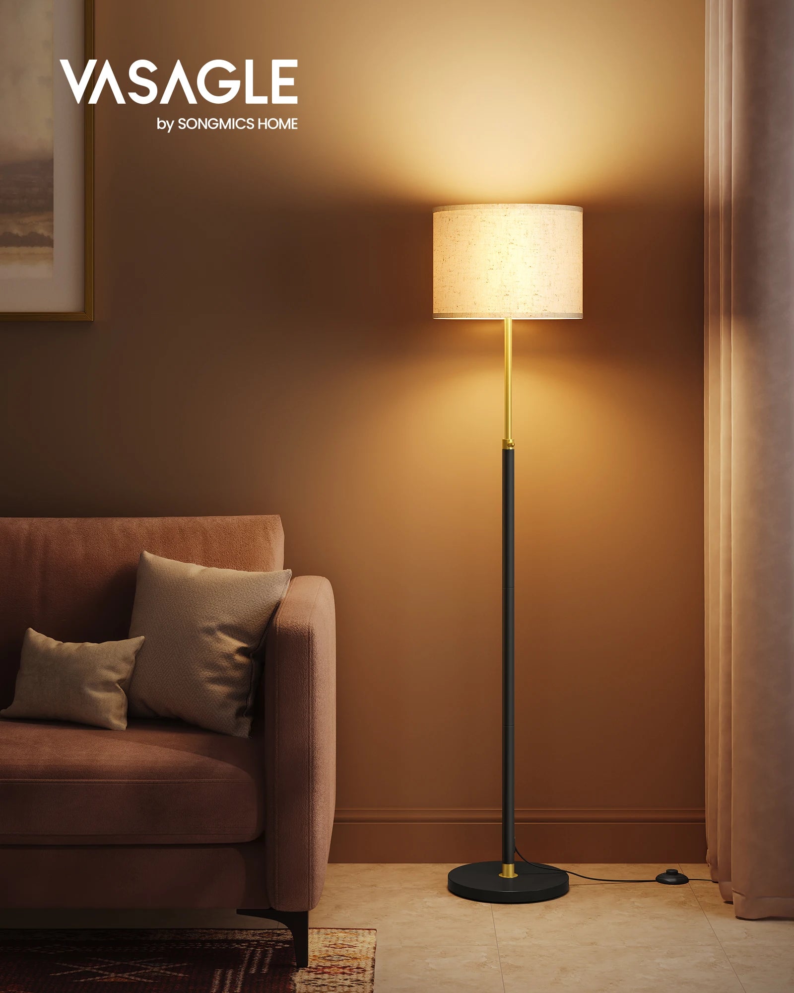 Leeslamp Vloerlamp - Verstelbaar 140-170 Cm