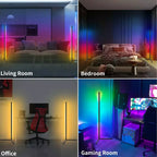Smart RGB LED Hoek Vloerlamp met Afstandsbediening
