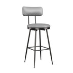 360° Draaibare Barkruk Set Van 2 - Rugleuning - Faux Leather
