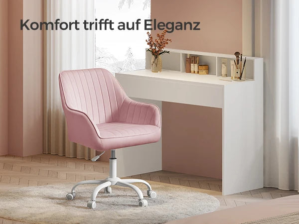 Draaibare Bureaustoel - Velvet - Schuimzitting