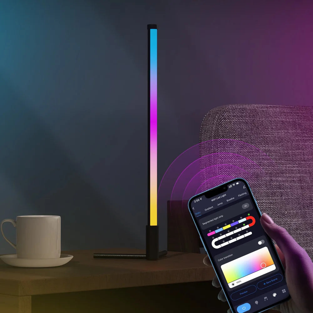Smart RGB LED Hoek Vloerlamp met Afstandsbediening