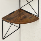 Hoek Wandplank 5-Lagen Zigzag Design - Boekenplank
