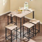 Bistro Bartafel Set 5-Delig met 4 Stoelen - Eetgroep