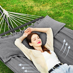 Hangmat met Standaard 210x150 cm - Outdoor Tot 300 kg