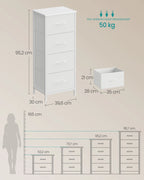 Kledingkast Met 4 Lades - Industrieel Design