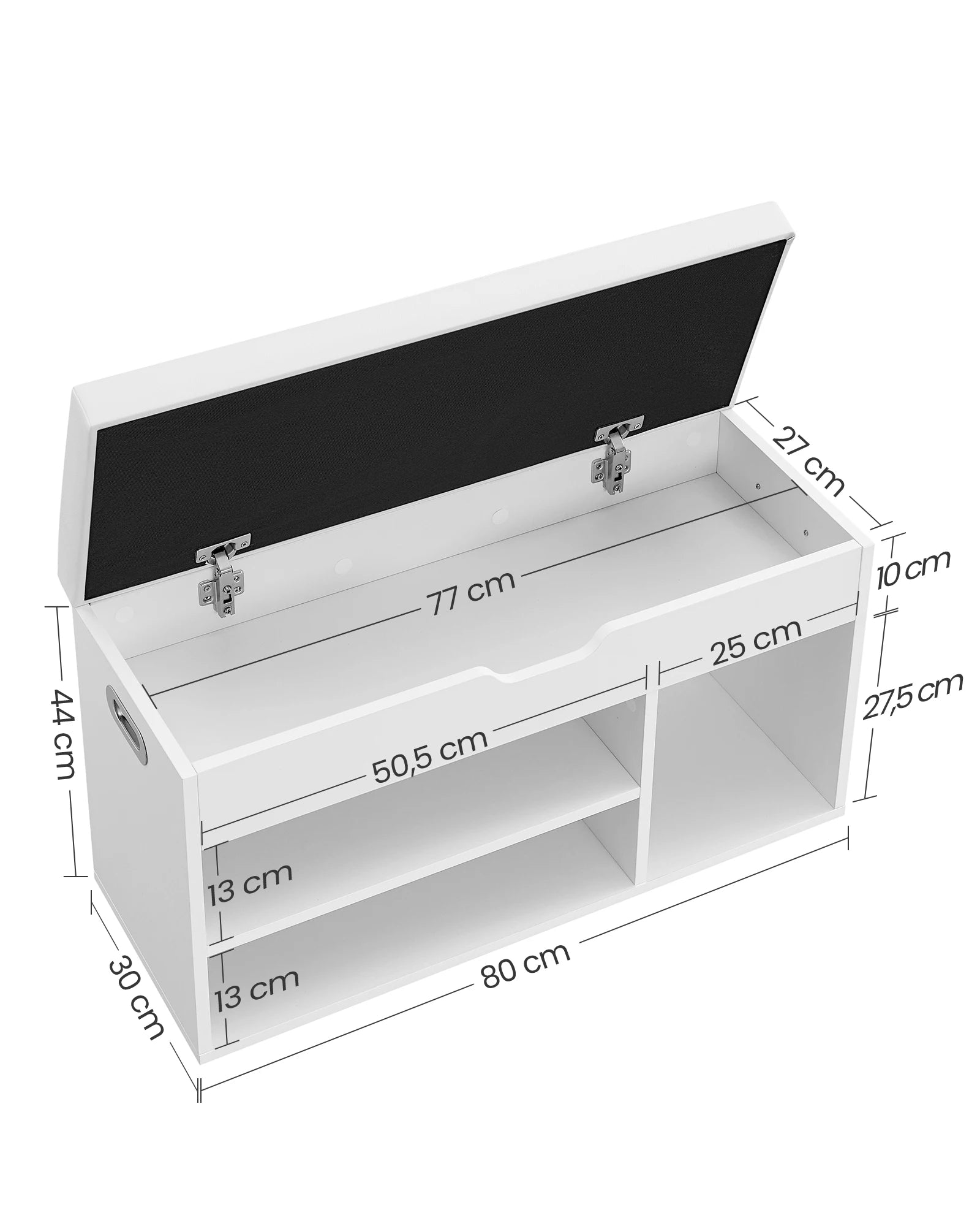 Schoenenbank Met Opbergruimte - 80x30x44 Cm