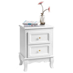 Nachtkastjes Set van 2 - 2 Lades met Houten Poten