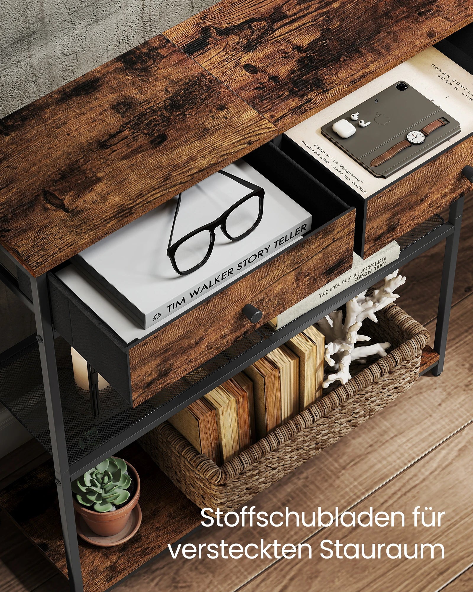 Console Tafel - 2 Stoffen Lades