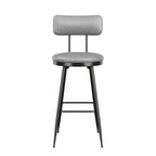 360° Draaibare Barkruk Set Van 2 - Rugleuning - Faux Leather