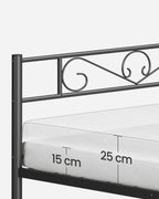 Enkel Metalen Bedframe 90x200 Cm