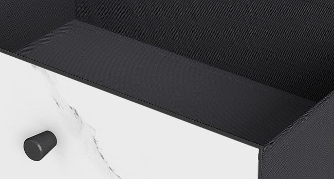Smalle Consoletafel 80 cm met 2 Stoffen Lades