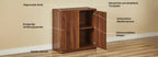 Sideboard Modern - Verstelbare Planken - 120x40x76 Cm