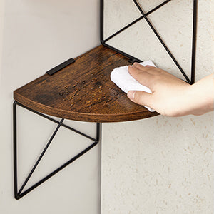 Hoek Wandplank 5-Lagen Zigzag Design - Boekenplank