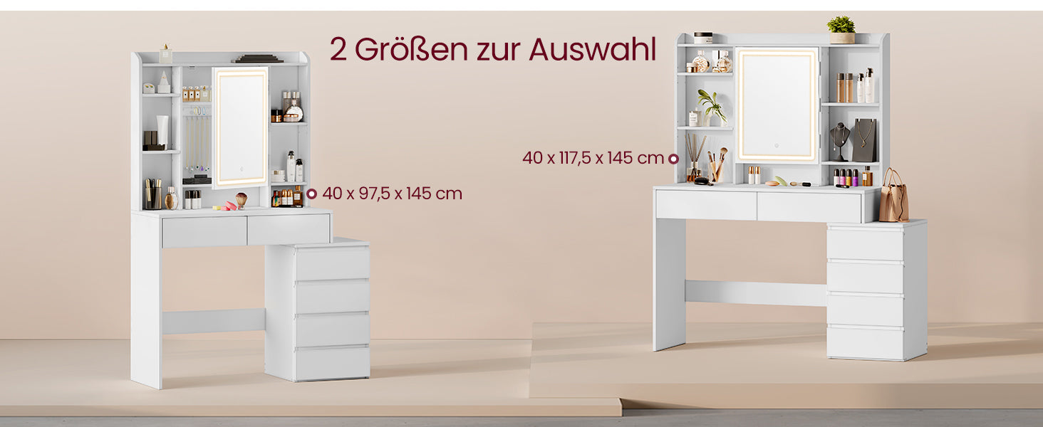 Kaptafel Met LED-Verlichting - Met Lades