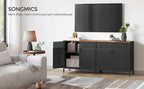 Keuken Sideboard Kast met Dubbele Deur - Industrieel